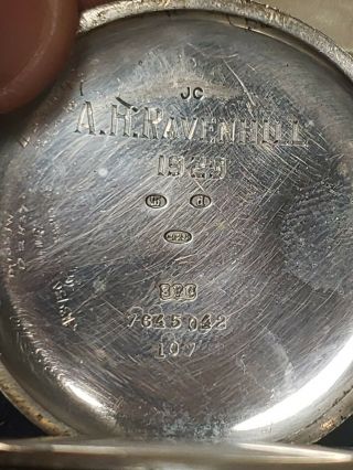 Antique Half Hunter J.  W.  Benson,  London Silver Pocket Watch case 5