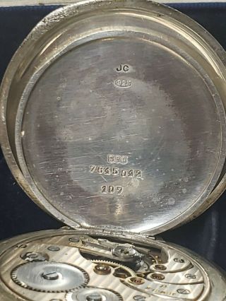 Antique Half Hunter J.  W.  Benson,  London Silver Pocket Watch case 6