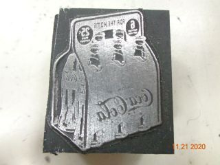 Printing Letterpress Printer Block Decorative Vintage Coca Cola Case Print Cut
