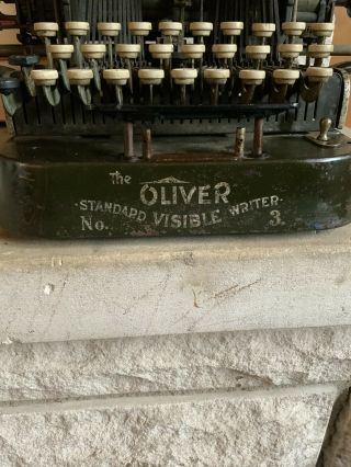 Oliver No.  3 Antique Typewriter - Early 1900’s, 2