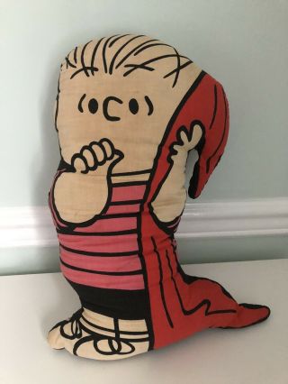 Vintage 1963 Peanuts Character - Linus Plush Pillow Doll 16 " Tall