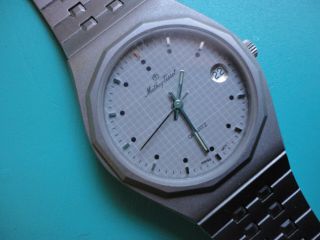 Awesome Mens Vintage Mathey Tissot Royal Oak Watch Swiss Quartz 1j Nos Rare