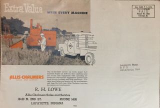 Vintage 1950s Allis Chalmers Tractor And Implement Brochure