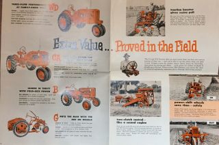 Vintage 1950s Allis Chalmers Tractor And Implement Brochure 3