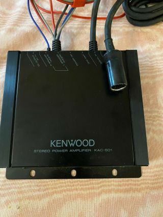 Vintage Kenwood Kac - 501 Car Stereo Amplifier 30 Watts Lambo Ferrari Bmw Rare