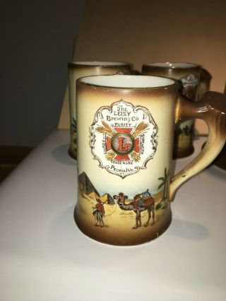Leisy Brewing Co Antique Beer Pitcher and (6) mug set 2