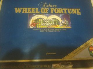 Vintage Wheel Of Fortune Board Game 1986 Deluxe Edition By Pressman Euc