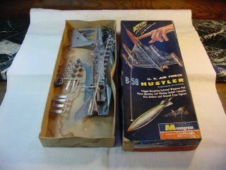 Vintage Monogram U S Air Force B - 58 Hustler Plastic Model Airplane Kit Box Only