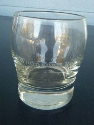 Vintage Woodford Reserve Collectible Bourbon Whiskey Glass 3 1/2 "