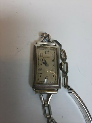Vintage Longines Art Deco Gold Filled Ladies Mechanic Wrist Watch 2