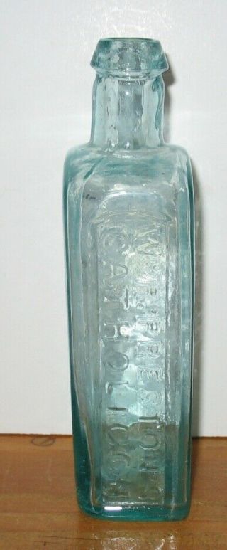 Antique Bottle Wm R Prestons Catholicon Apothecary Portsmouth Nh Pontil Medicine