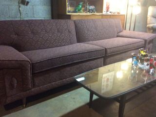 Vintage Mid - Century Modern 3 - Piece Sectional Sofa