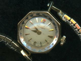Vintage Girard Perregaux Ladies 14k Yellow Gold Wrist Watch,  17 J - Ae