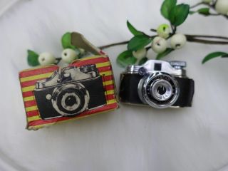 Vintage Crystar Mini Spy Camera Made In Japan /w Teared Box