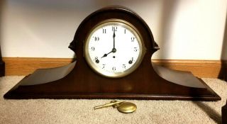 Fully Restored Antique Mahogany Seth Thomas 8 Day Tambour No.  5 Mantle Clock