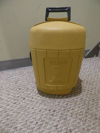 Vintage Yellow Coleman Lantern Hard Carry Case Nov 1980
