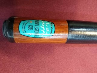 Willie Hoppe Brunswick Professional Pool Cue 21 Ounce Two Piece Antique/ Vintage