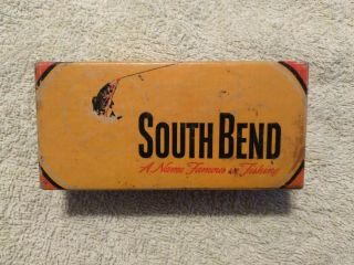 Vintage South Bend Bass - Oreno 973 Rw Fishing Lure W/box And Paper