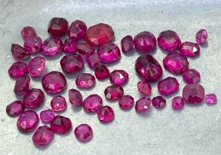 Antique Untreated Rubies 6.  93ct Natural Loose Gemstones