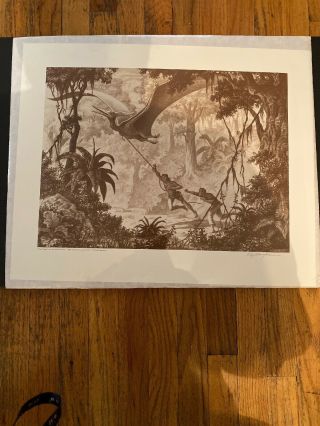 Ray Harryhausen " Valley Of The Mists " Bird Signed Print 1993