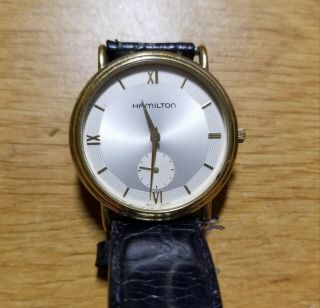 Hamilton 6210 Vintage Quartz Watch Stainless Steel - Runs Battery
