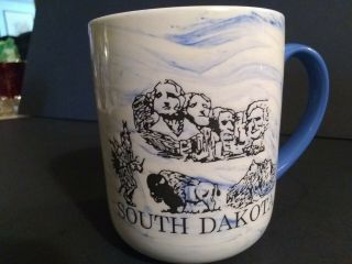 Vintage South Dakota Mt.  Rushmore Sioux Bison Coffee Mug Buffalo Black Hills
