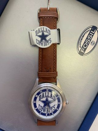 Vintage 1993 Dallas Cowboys Fossil Watch