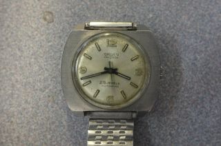 Gruen N710ss 25 Jewel Mens Automatic Watch,  Stainless Steel Case,