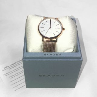 Skagen Signature Rose Gold - Tone Stainless Steel Mesh Watch 38mm Skw2784 Nwt