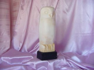 Vintage Mid Century Modern Orig 1960s C.  Hartwig Modernist Owl Sculpture Figure