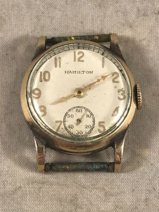 Vintage Hamilton Art Deco Style Wristwatch W/o Band