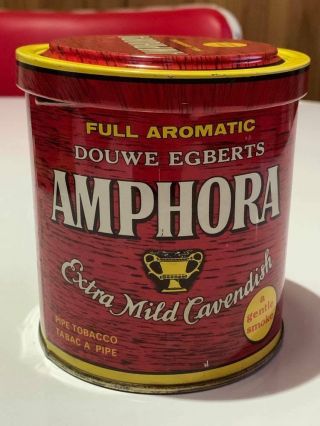 Vintage Amphora Pipe Tobacco Tin - Extra Mild Cavendish - Product Of Holland