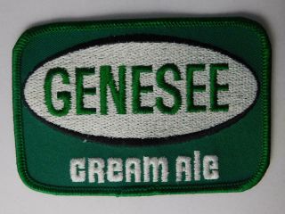 Genesee Cream Ale Beer Vintage Hat Vest Patch Badge Large Brewery Advertising