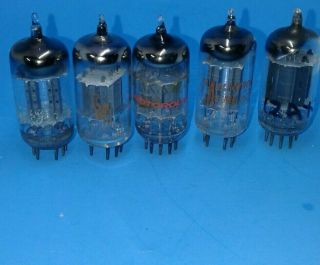 5 Vintage 12ax7 Vacuum Tubes