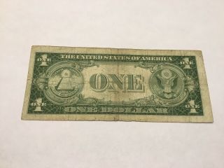 VINTAGE $1 STAR 1935 - F ONE DOLLAR BILL SILVER CERTIFICATE WASHINGTON BLUE SEAL 3