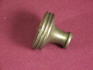 Antique Solid Brass Drawer or Cabinet Pull Knob Hardware 1 3/8 