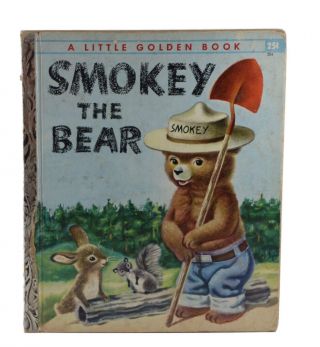 Smokey The Bear - A Little Golden Book (1955) Children’s Book - Vintage