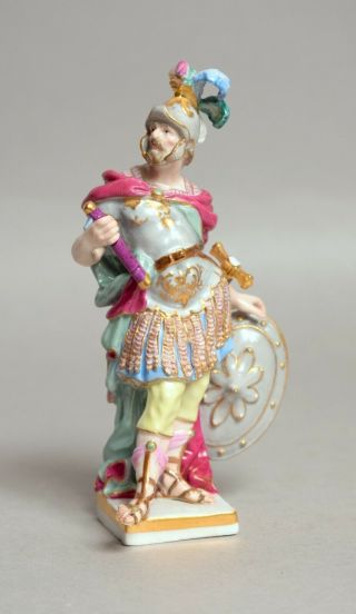 A Fine Quality Antique Meissen Porcelain Figure Of A Solder