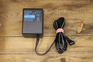 Vintage Sony Ac Power Adapter Ac - E455d For Walkman/discman 4.  5v Dc Cord