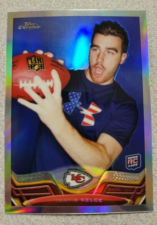 Travis Kelce 2013 Topps Chrome Rookie Refractor Chiefs