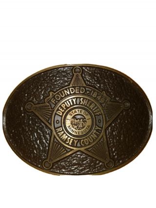 Vintage Ramsey County Sheriff Office (mn) Belt Buckle