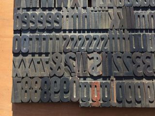Large Antique VTG Wood Letterpress Print Type Block A - Z Letters s Set 4