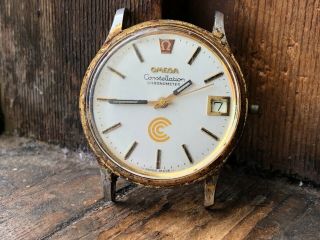 Authentic Vintage Gents Omega Constellation Chronometer,  1250,  Tuning Fork Watch