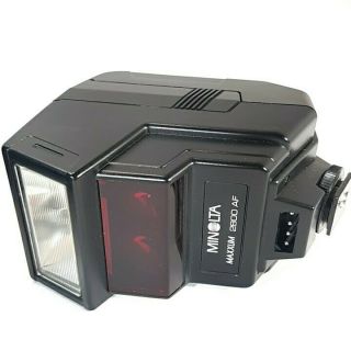 Vintage Photography Minolta Maxxum 2800af Flash W/diffuser,  Case Black