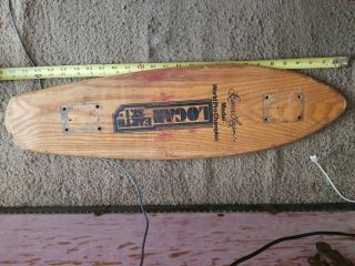 Vintage 70’s Heavy Oak Skateboard Deck,  Logan Earth Ski Deck