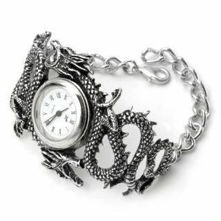 Alchemy Imperial Dragon Wrist Watch Bracelet Gothic Oriental Pewter,  Gift Box