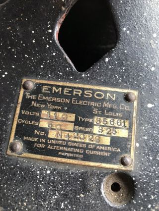 Antique Emerson Ceiling Fan 32” 3 - Blade 35661 2