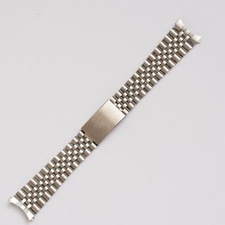 Beads Of Rice Steel Vintage Bracelet Curved Endlinks Rare 20mm