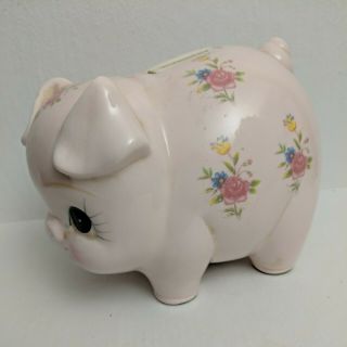 Vintage Lefton Piggy Bank Ceramic