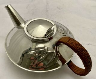 extremely fine liberty & co tudric art nouveau pewter teapot archibald knox 0231 3